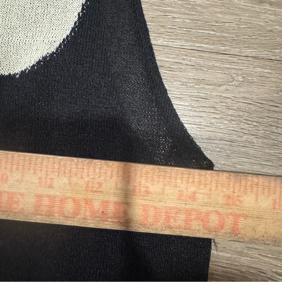 Zara Black Maxi Dress with Large White Polka Dots vacation - Picture 7 of 7